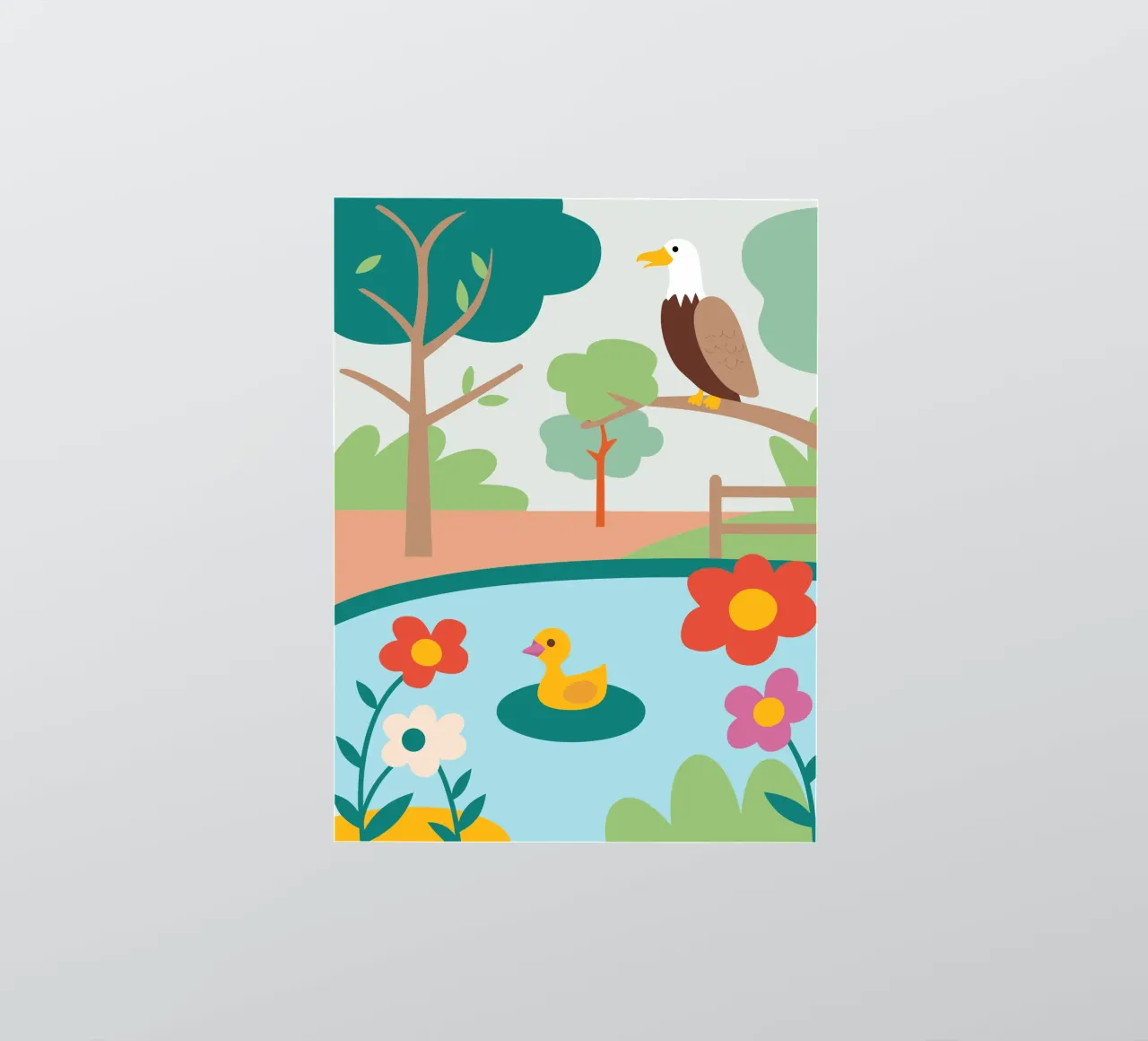 Eagles and Ducks sticker by CUTE ANIMALS