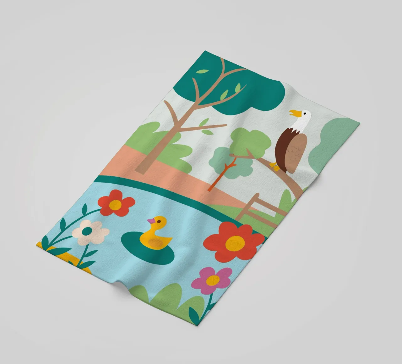 Aquile e anatre telo mare da CUTE ANIMALS