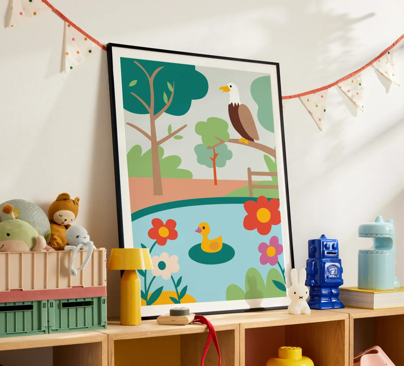 Adelaars en eenden poster van CUTE ANIMALS