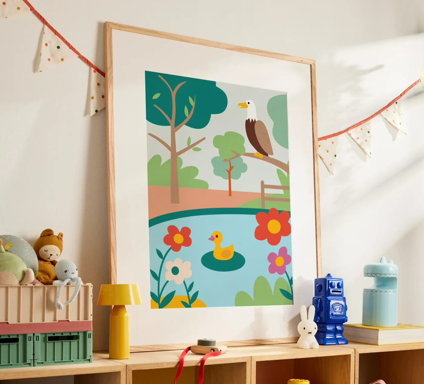 Adelaars en eenden poster van CUTE ANIMALS