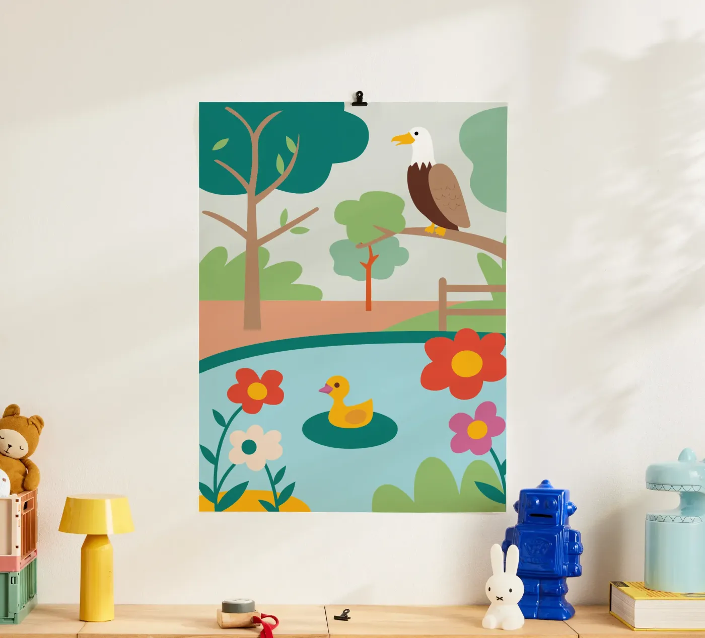 Adelaars en eenden poster van CUTE ANIMALS