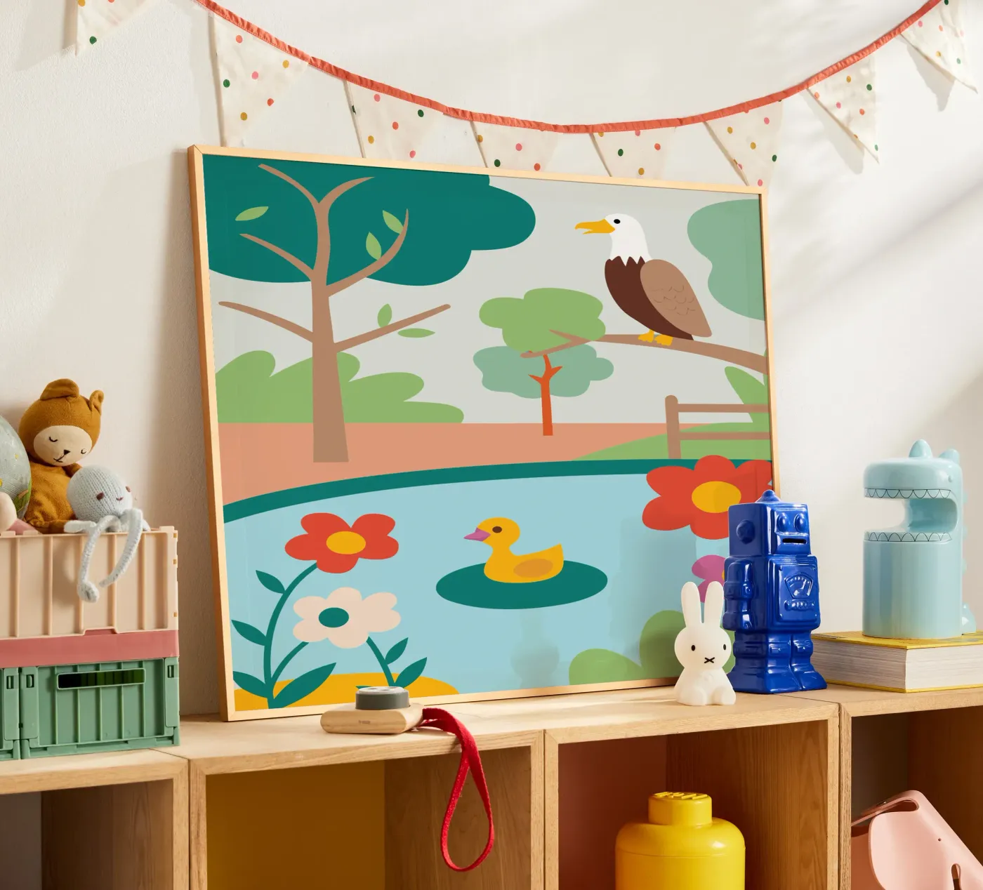 Adelaars en eenden poster van CUTE ANIMALS