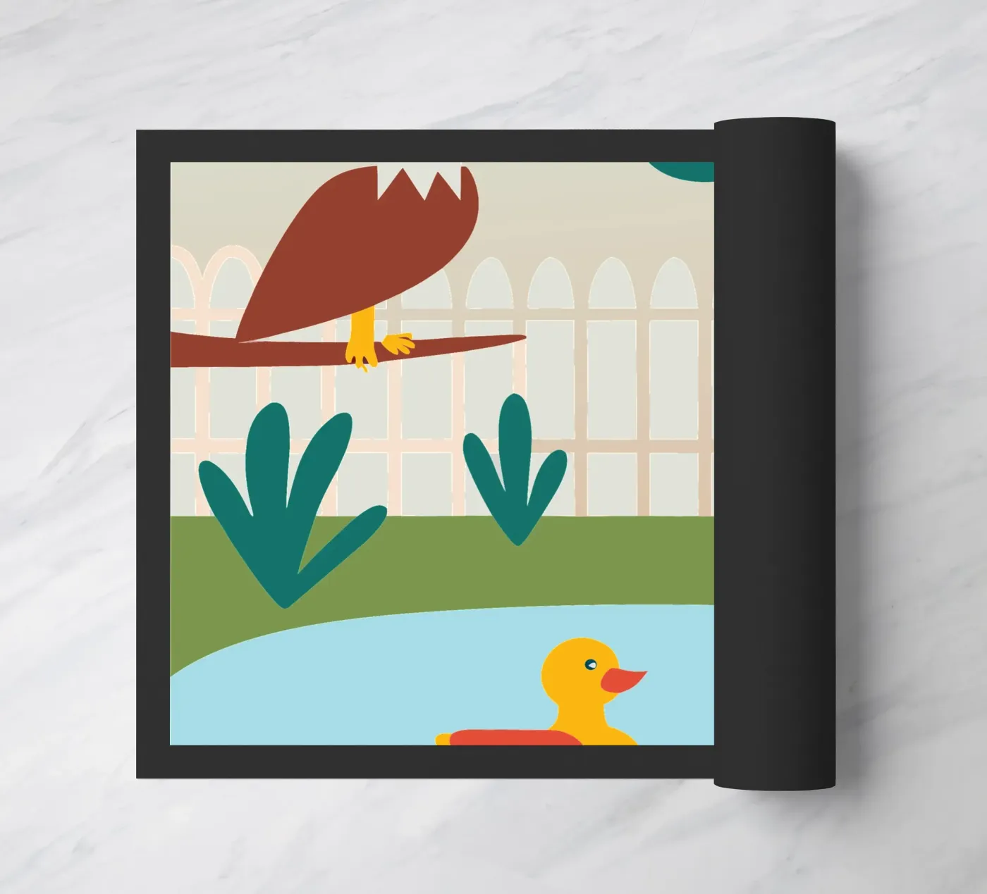 Adelaars en eenden deurmat van CUTE ANIMALS