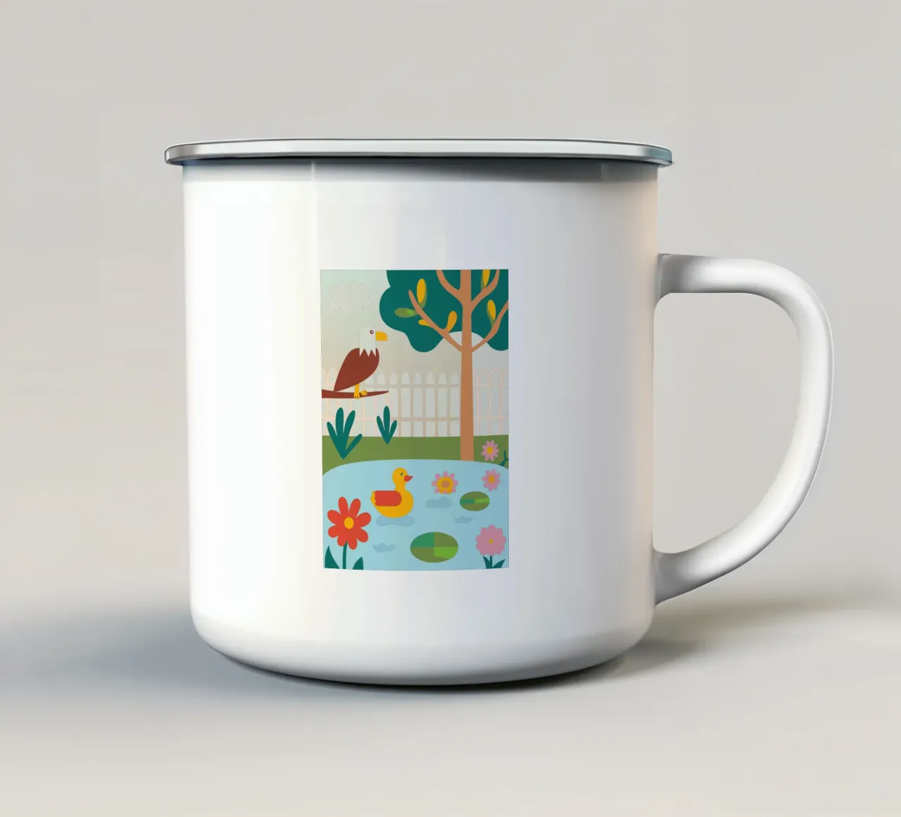 Aquile e anatre tazza in smalto da CUTE ANIMALS