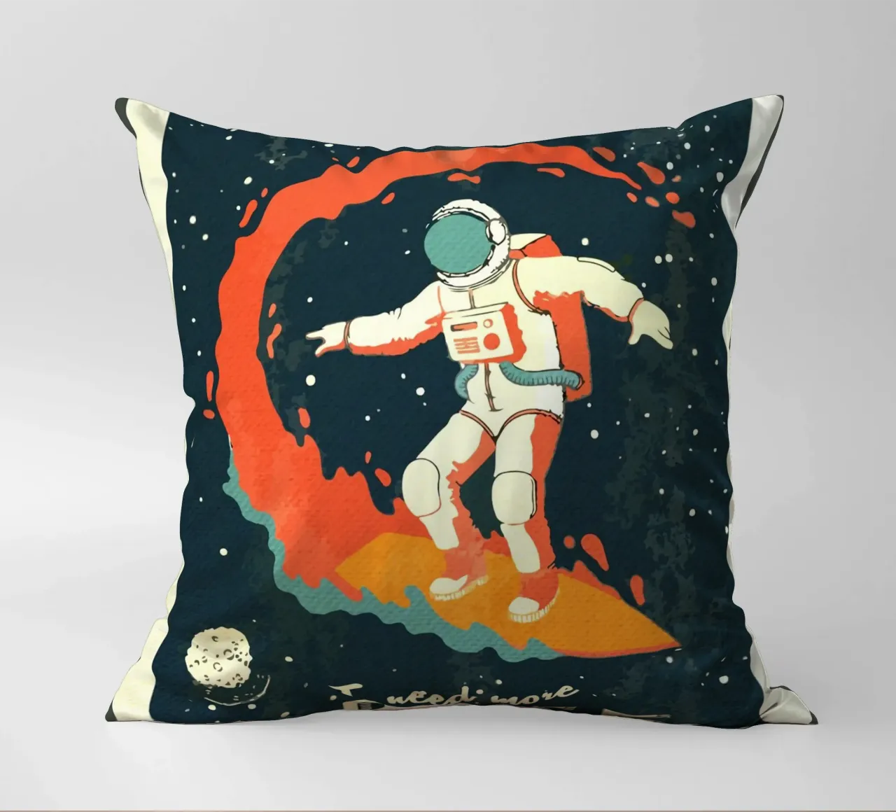 Surfer Vintage spazio retrò cuscino da Drew Studio
