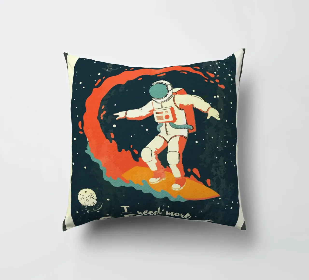 Surfer Vintage spazio retrò cuscino da Drew Studio