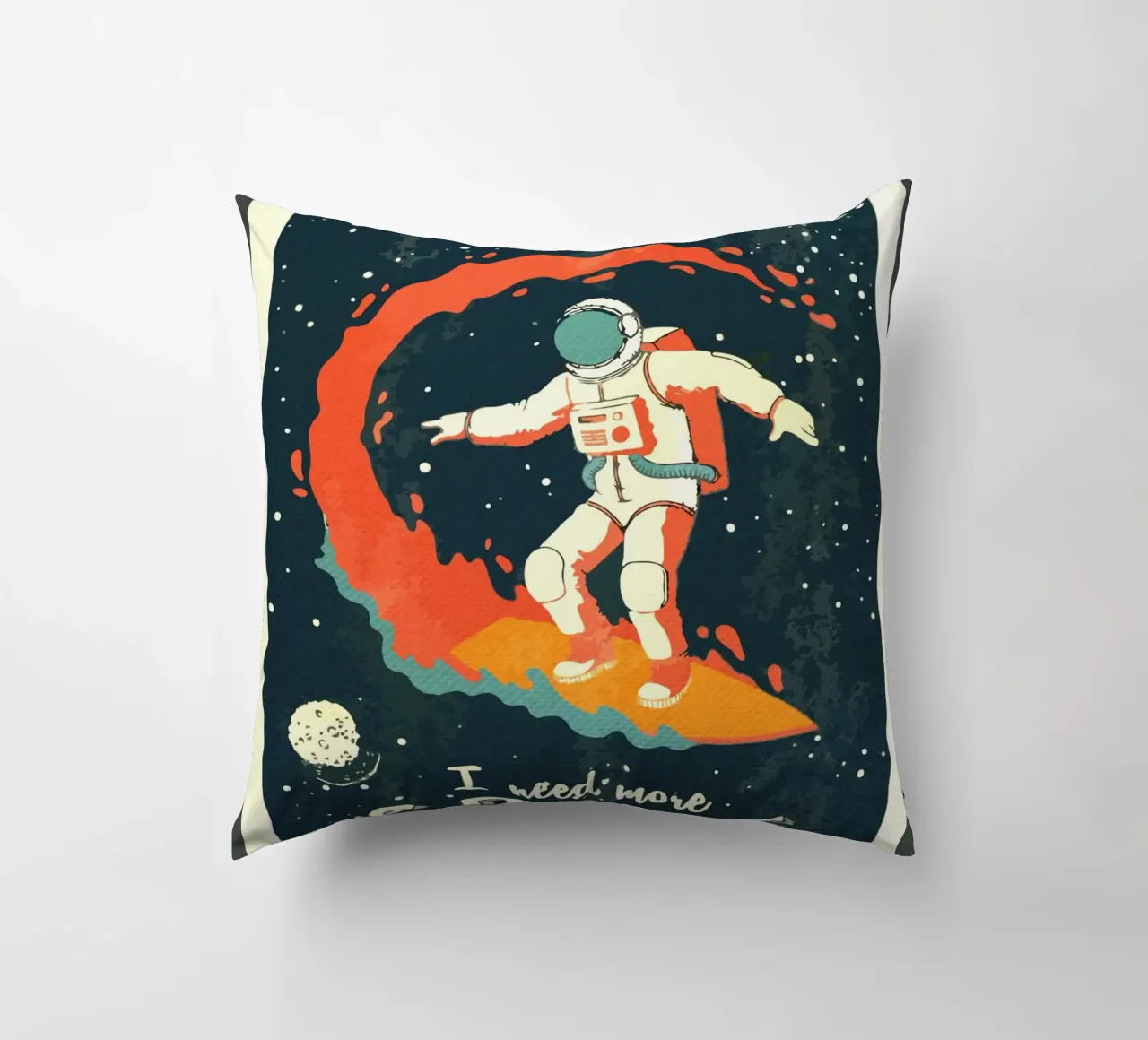Surfer Vintage spazio retrò cuscino da Drew Studio