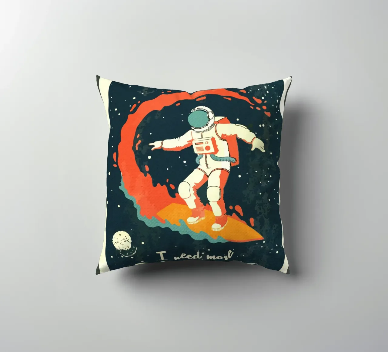 Surfer Vintage spazio retrò cuscino da Drew Studio