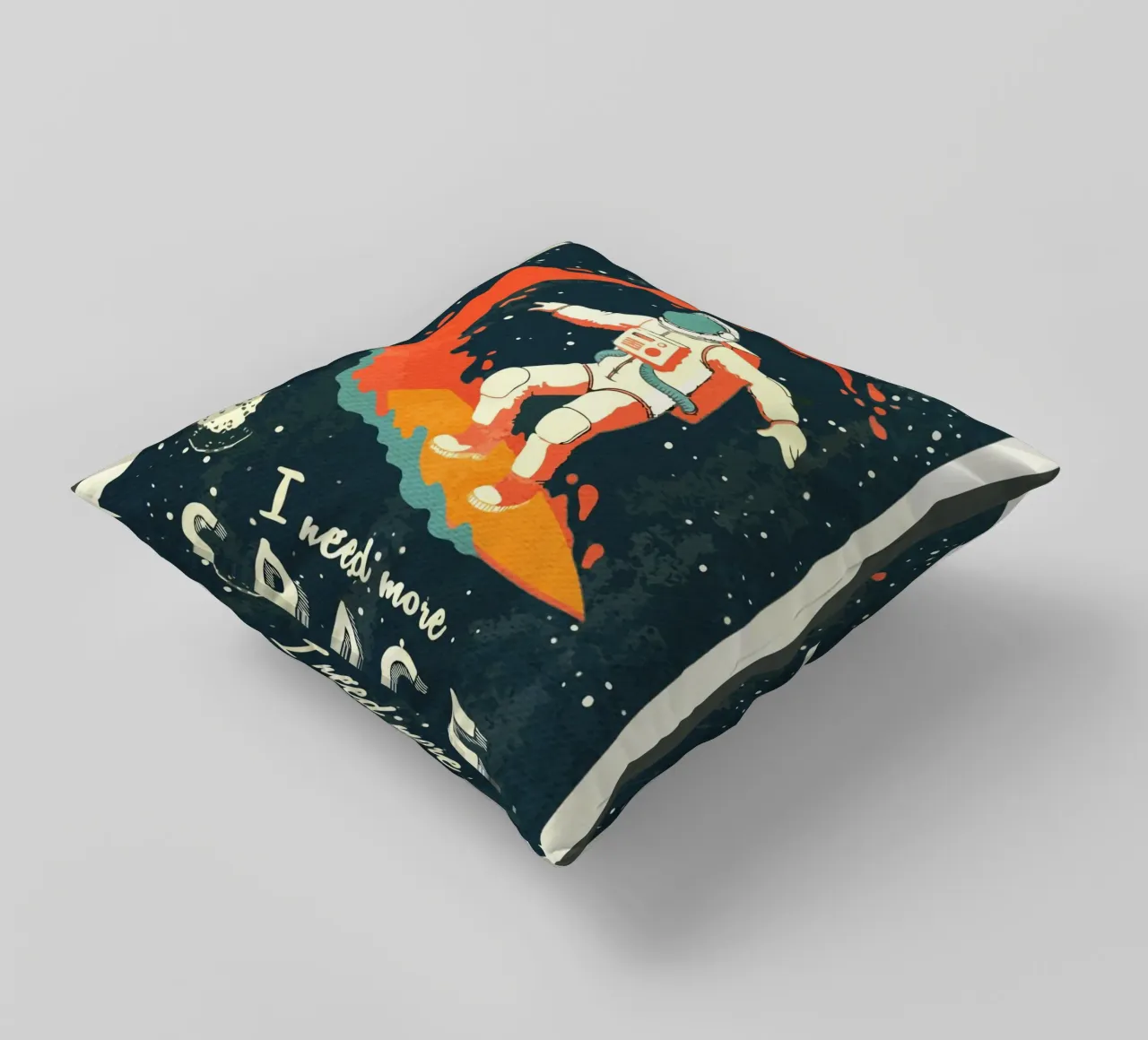 Surfer Vintage spazio retrò cuscino da Drew Studio