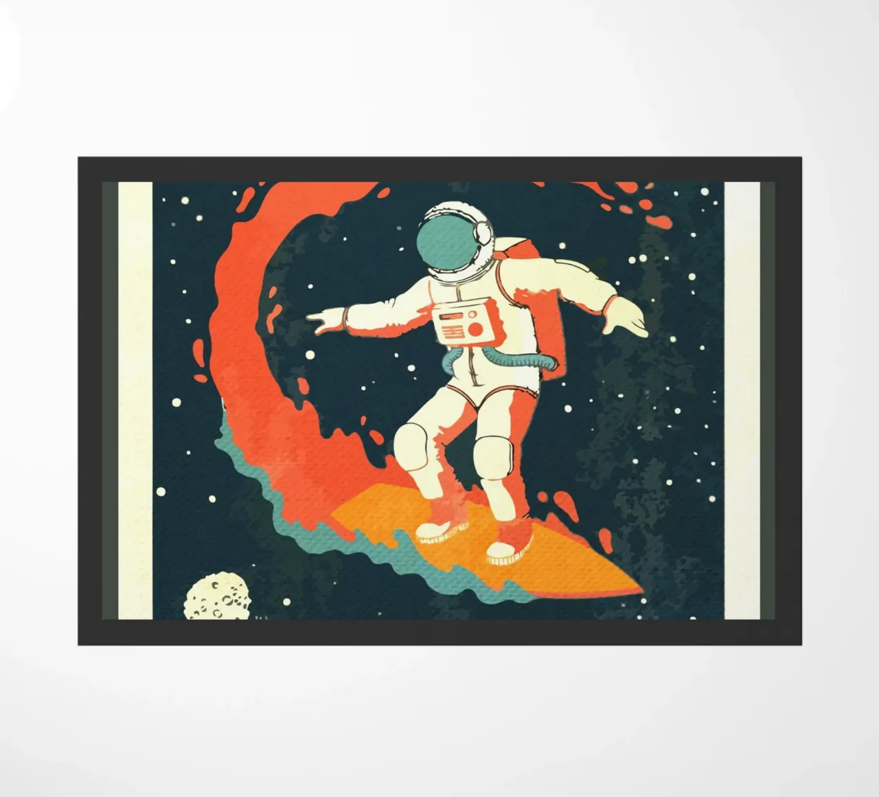 Surfer Vintage spazio retrò zerbino da Drew Studio