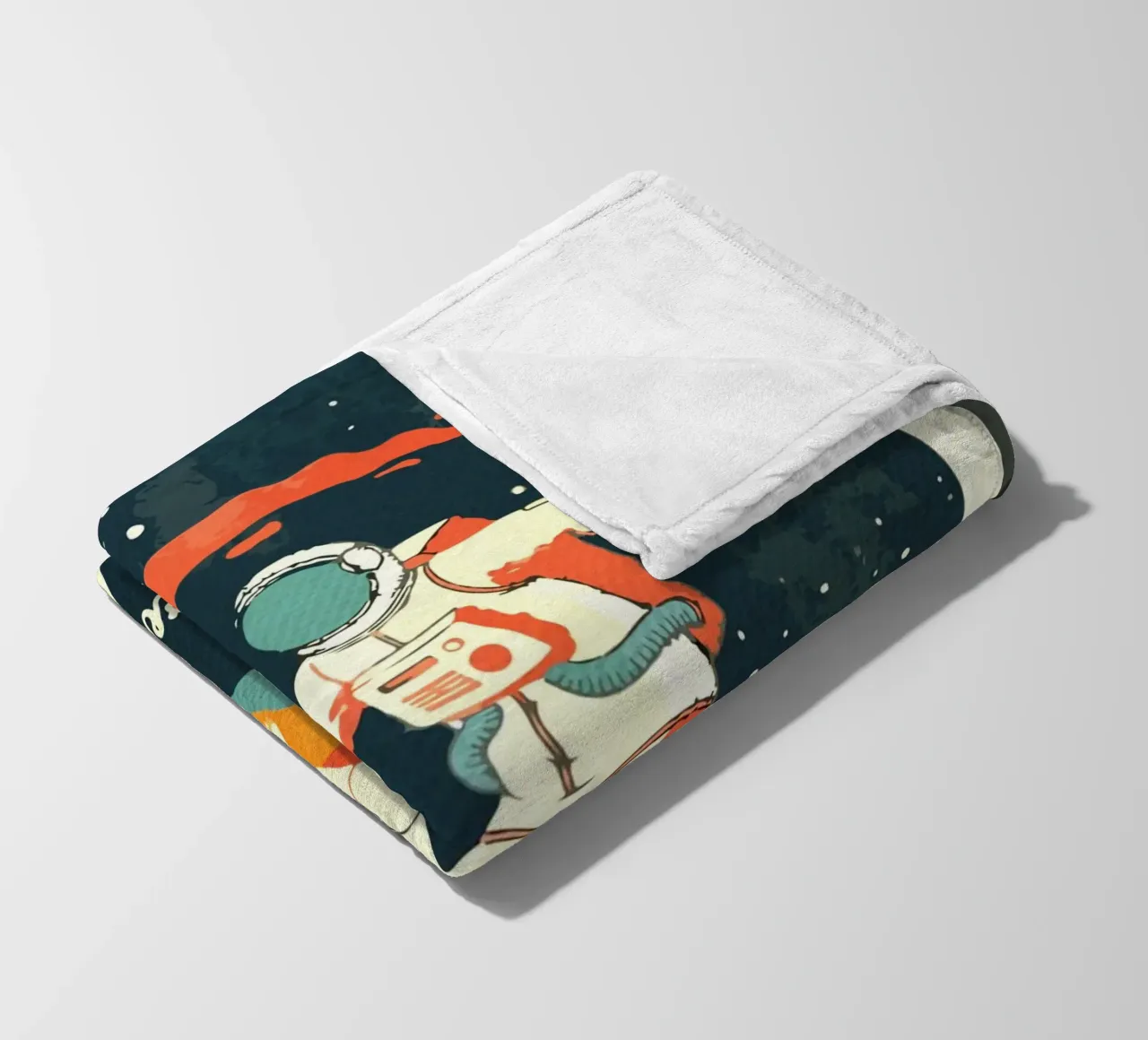 Surfer Vintage spazio retrò coperta in pile da Drew Studio