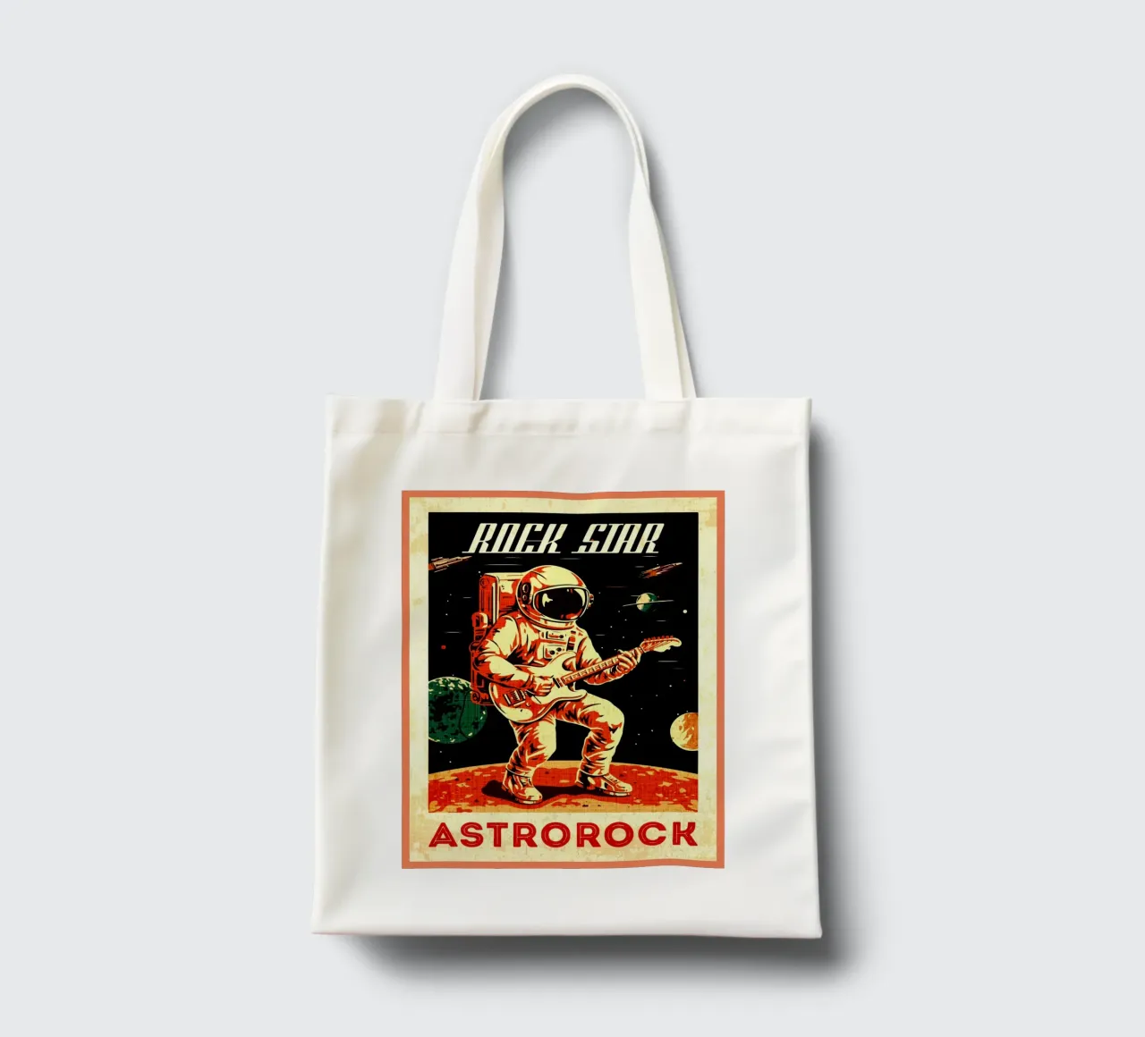 Rock Star Astrorock borsa in juta da Drew Studio