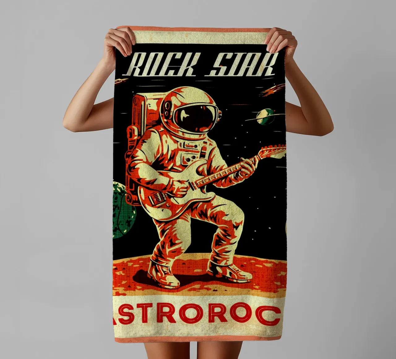 Rock Star Astrorock asciugamano da bagno da Drew Studio