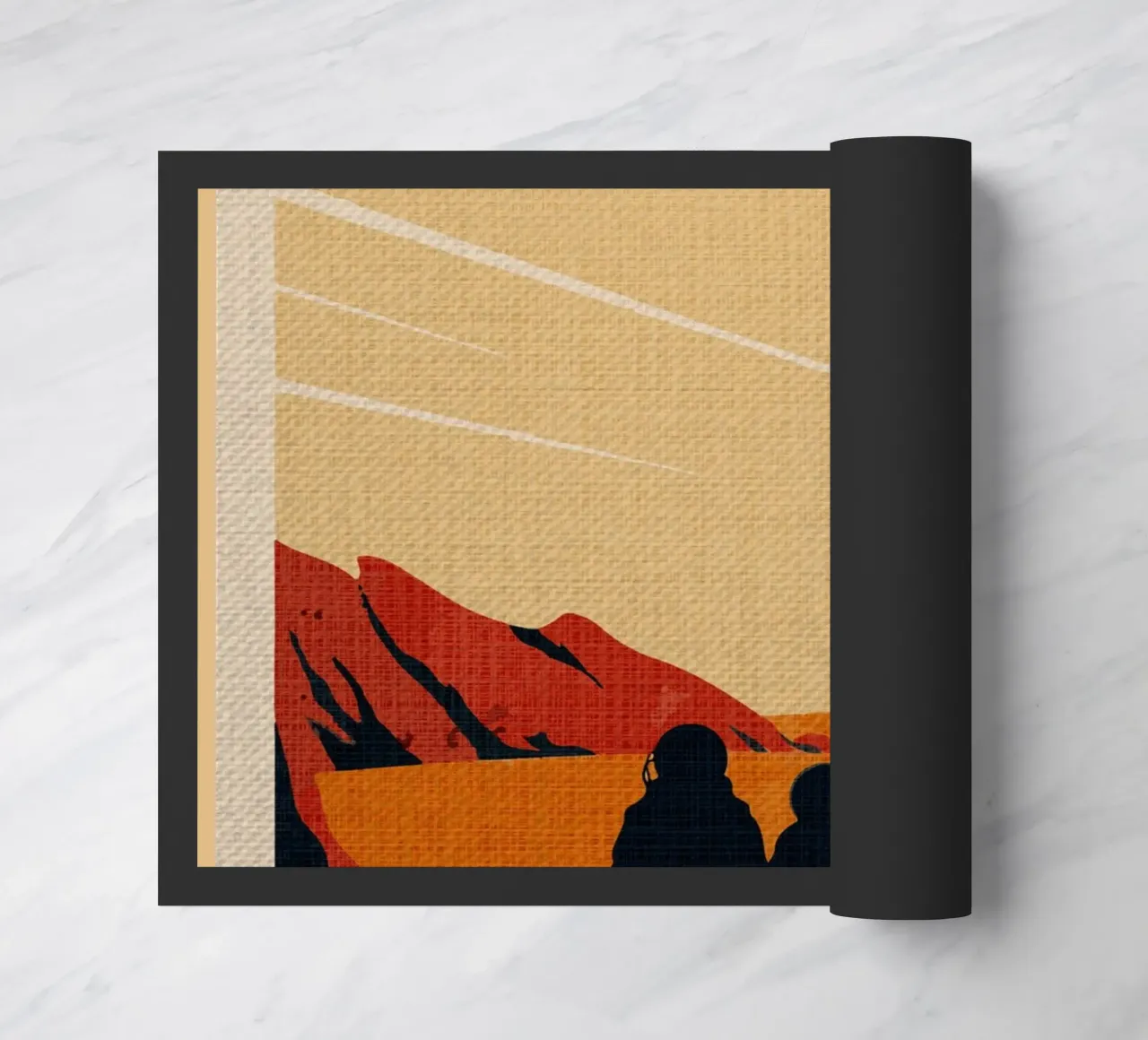 Marte Spazio vintage retro zerbino da Drew Studio