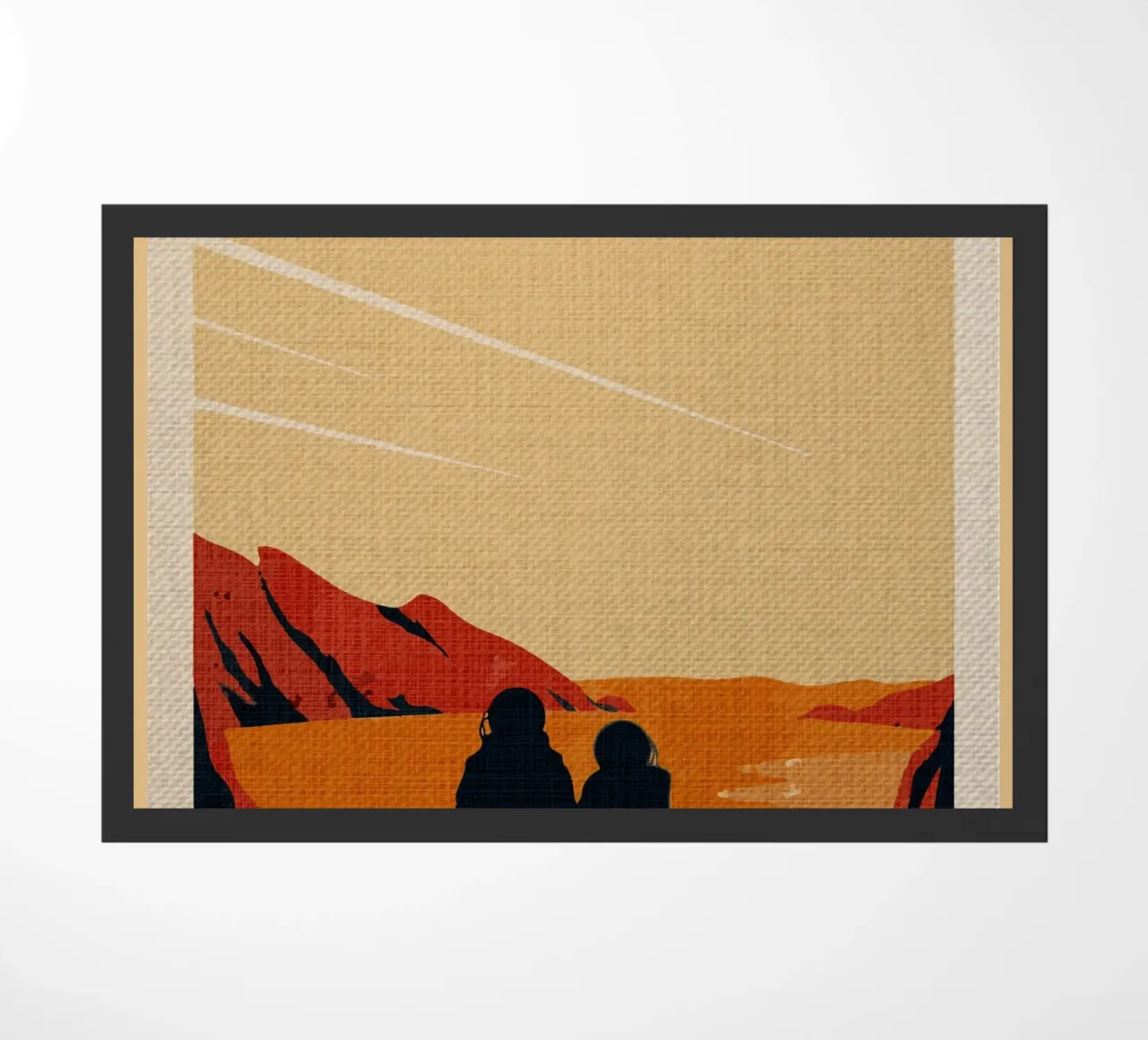 Marte Spazio vintage retro zerbino da Drew Studio