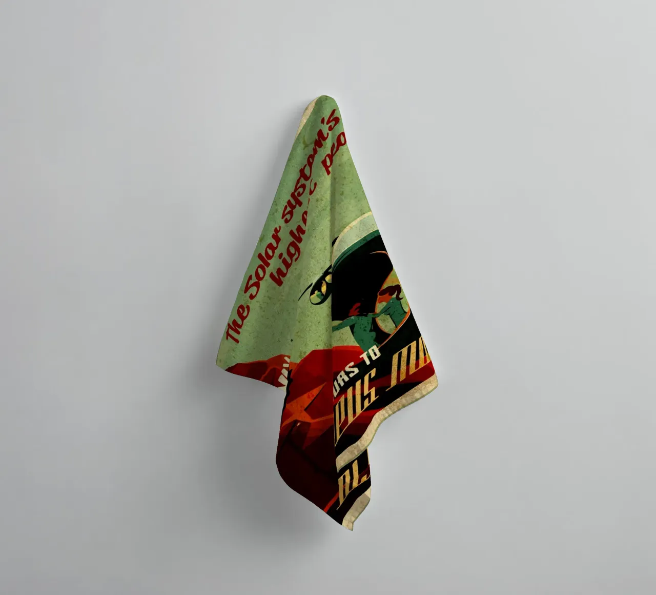 Mars-Touren zum Olymp Handtuch von Drew Studio