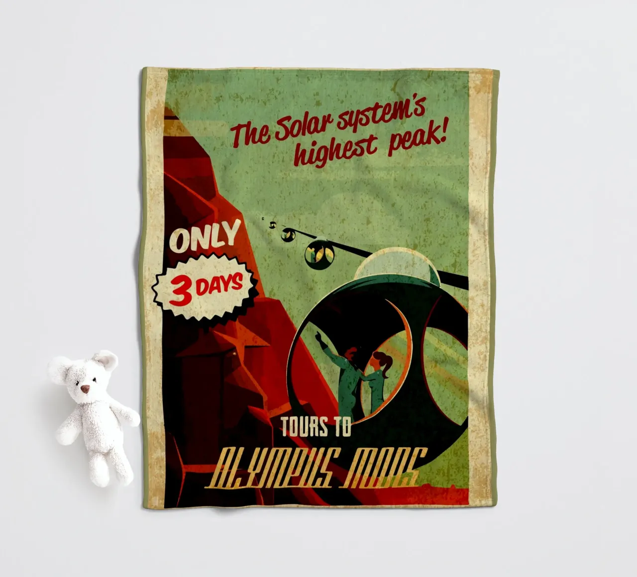 Mars-Touren zum Olymp Fleecedecke von Drew Studio