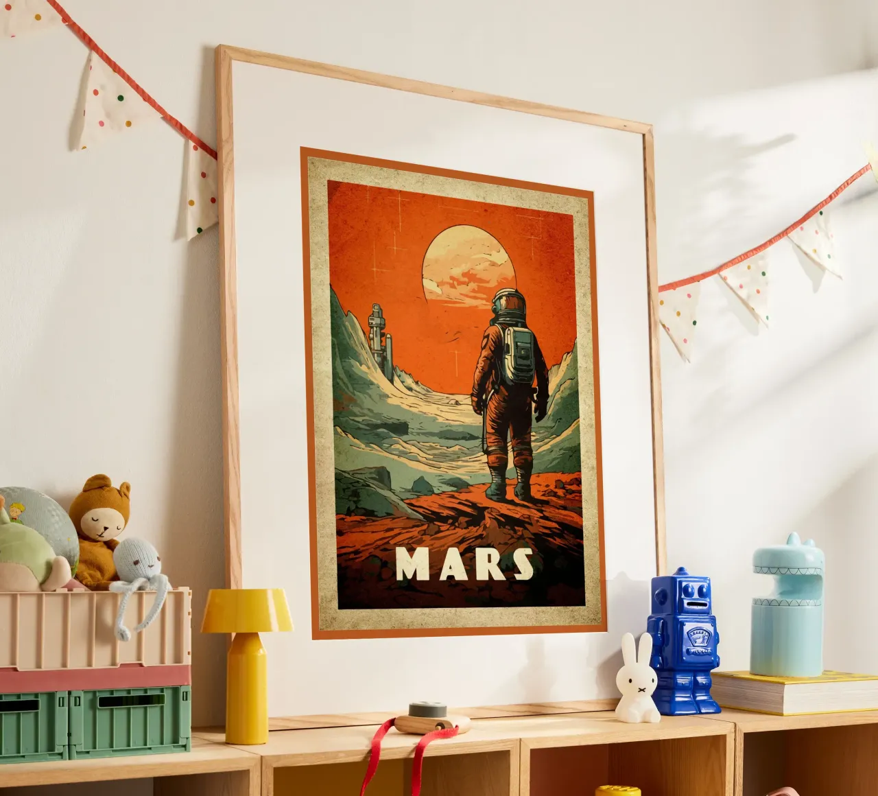 Astronauta della colonia di Marte carta hahnemühle da Drew Studio
