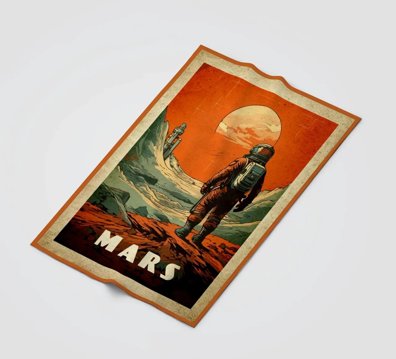 Astronauta della colonia di Marte coperta in pile da Drew Studio