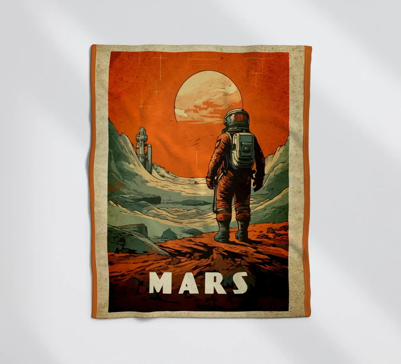 Astronauta della colonia di Marte coperta in pile da Drew Studio