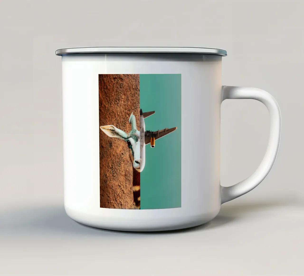 Fight Or Flight tazza in smalto da mofartmonica