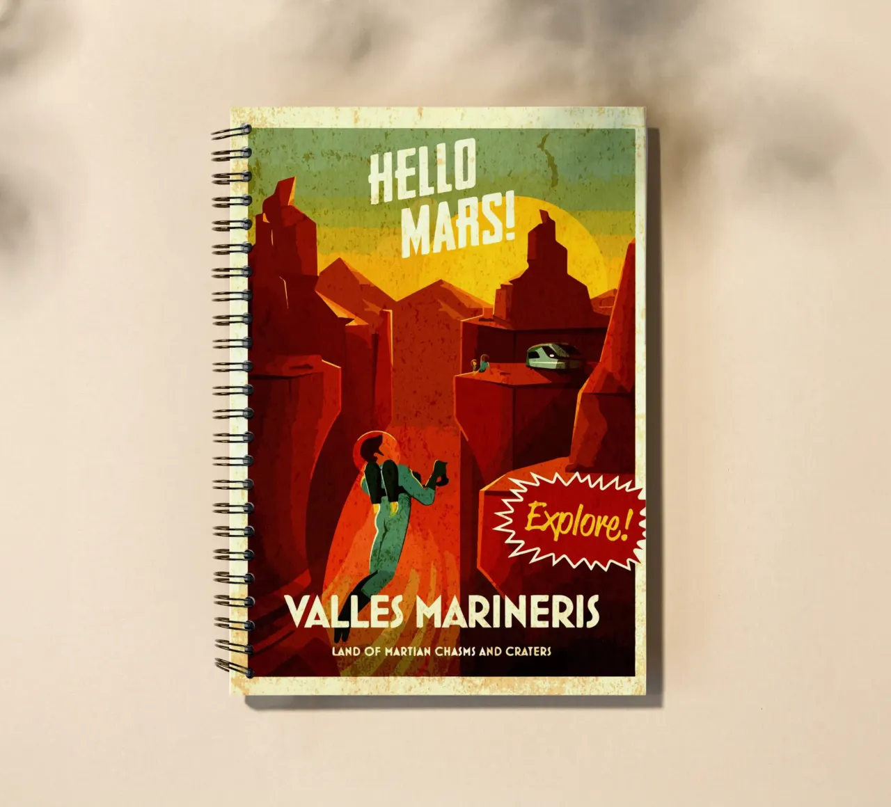 Hello Mars diario ad anelli da Drew Studio
