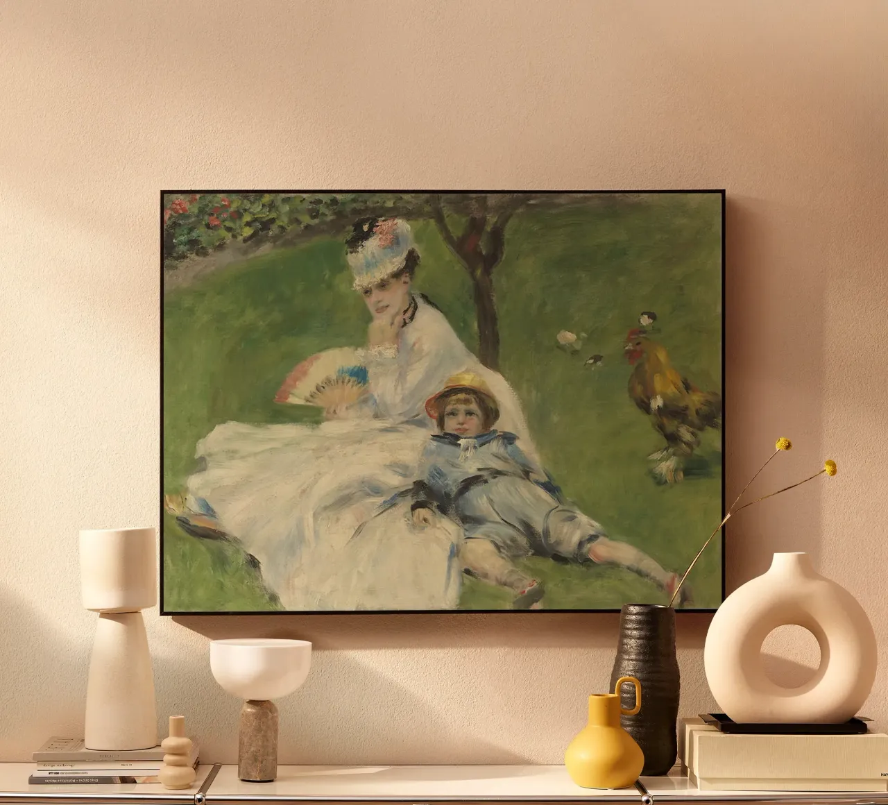Madame Monet e suo figlio, 1874 plexiglass da LaurelArt