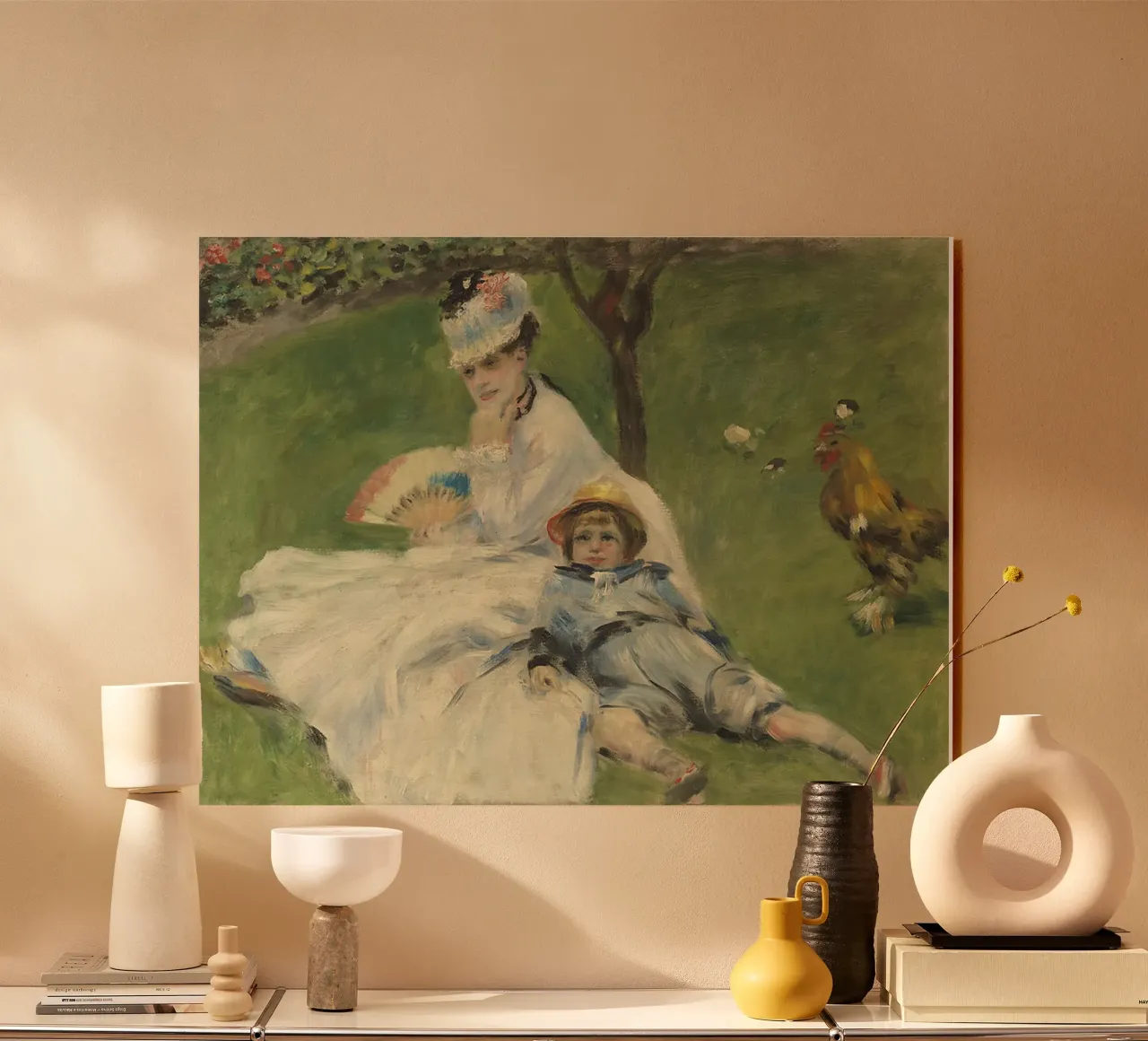 Madame Monet e suo figlio, 1874 plexiglass da LaurelArt