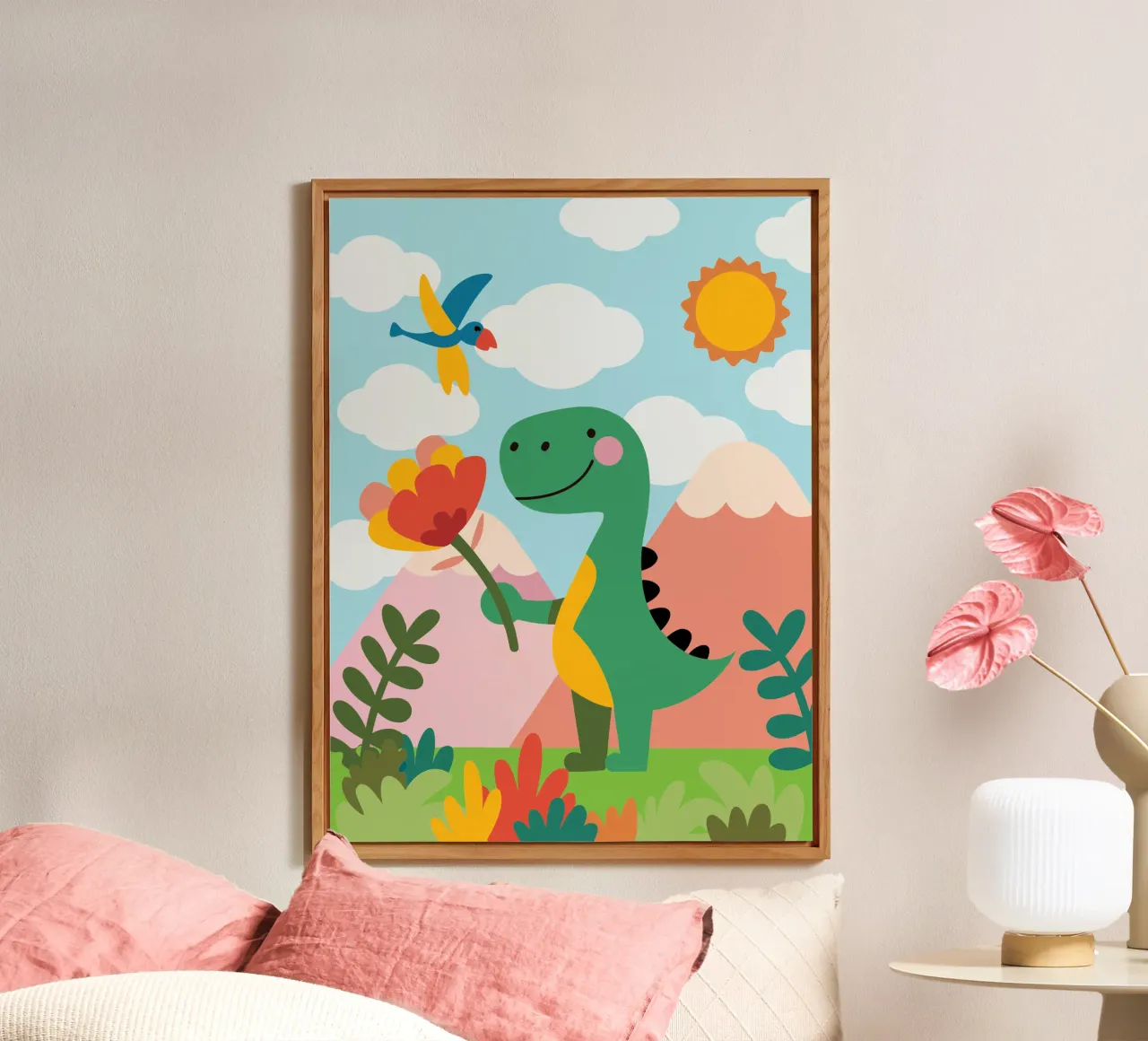 Dinosauri alluminio dibond da CUTE ANIMALS