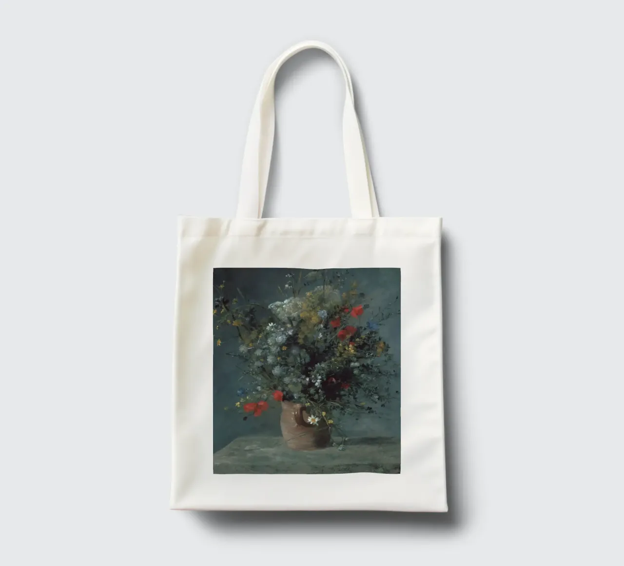 Fiori in vaso 1878 borsa in juta da LaurelArt