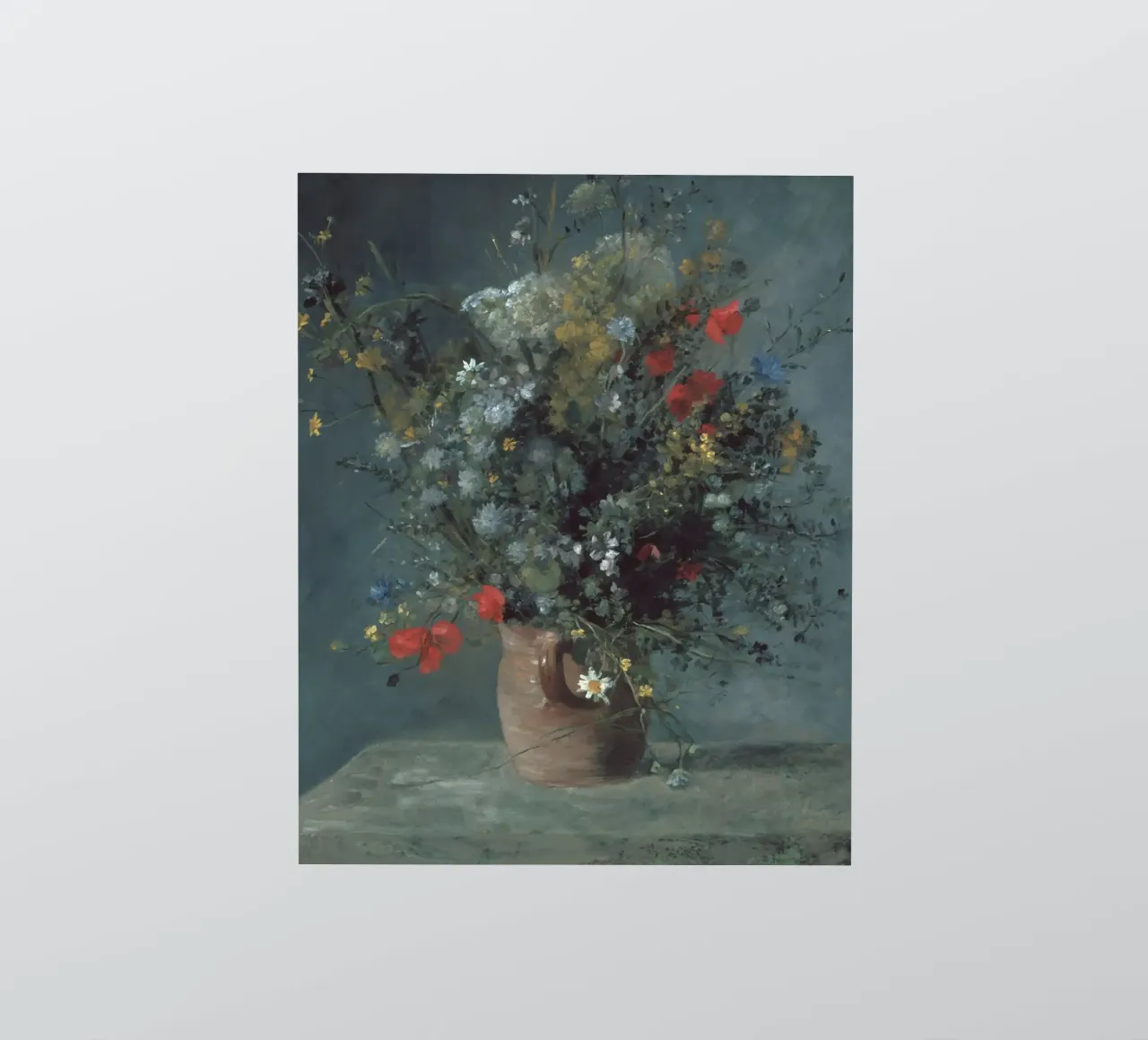 Flores en un jarrón 1878 pegatina de LaurelArt