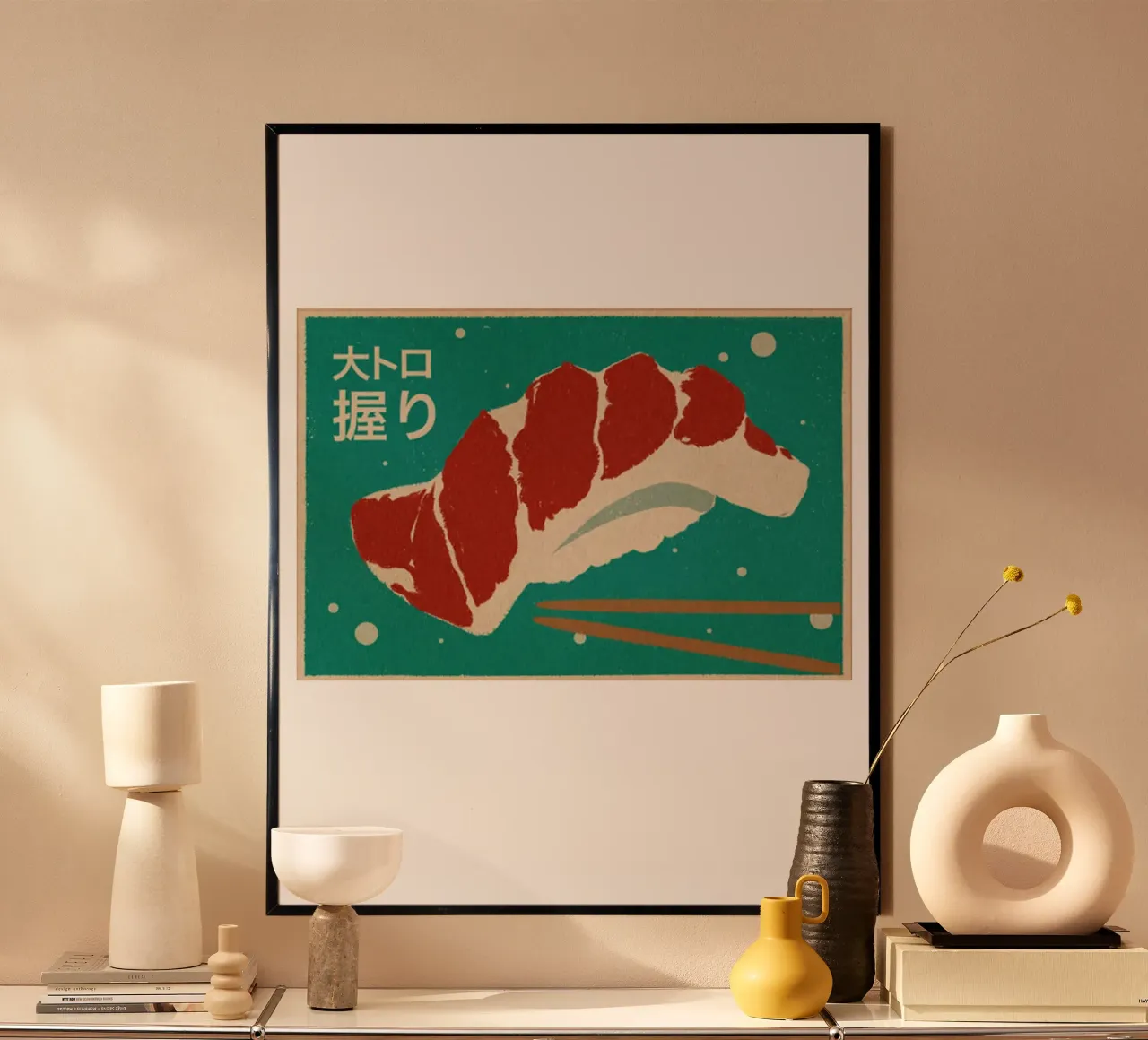 Sushi vintage "Otoro poster da Food Market