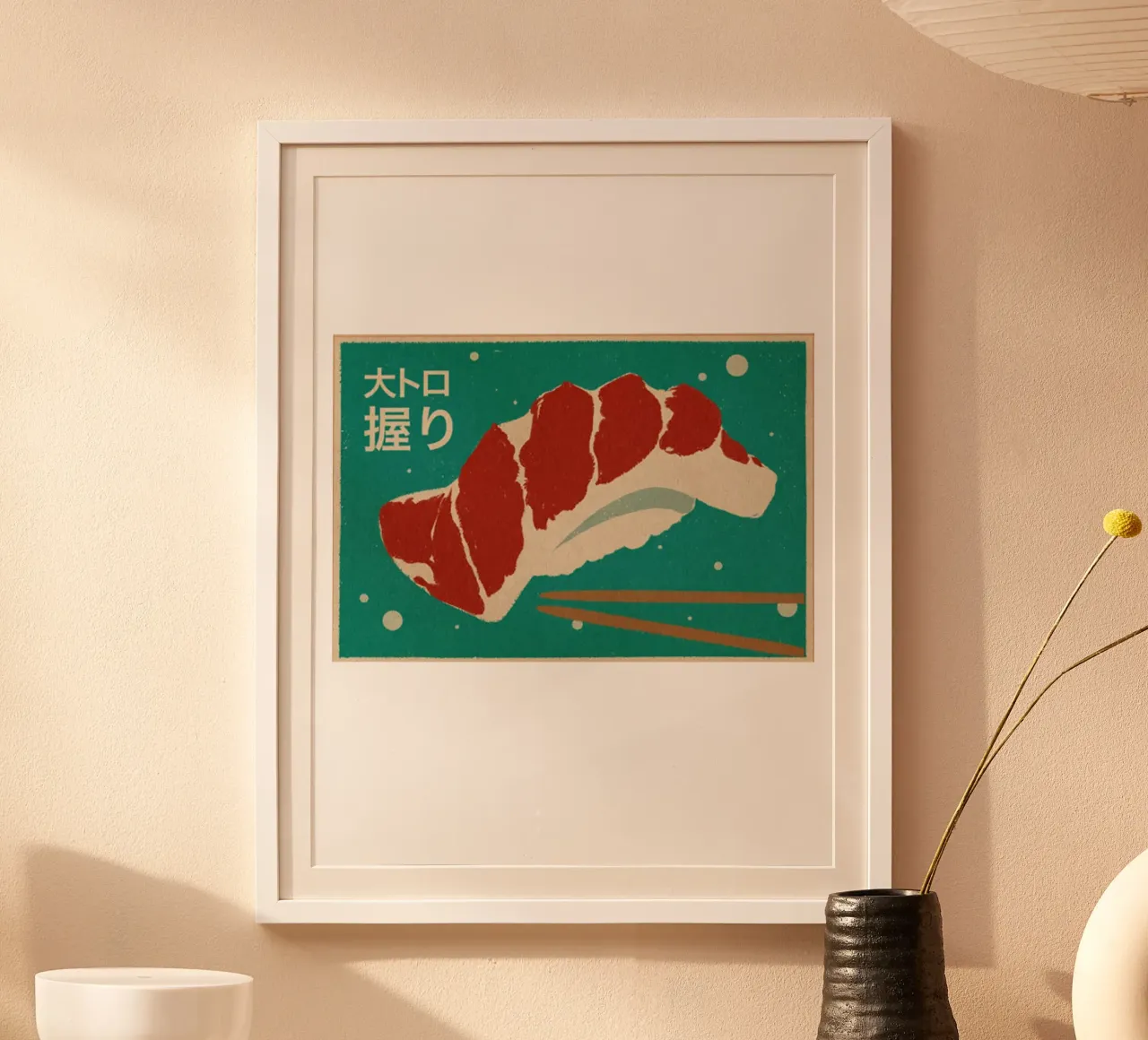 Sushi vintage "Otoro poster da Food Market
