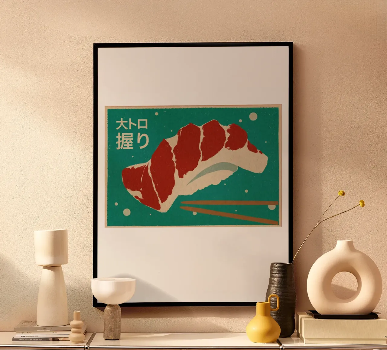Sushi vintage "Otoro poster da Food Market