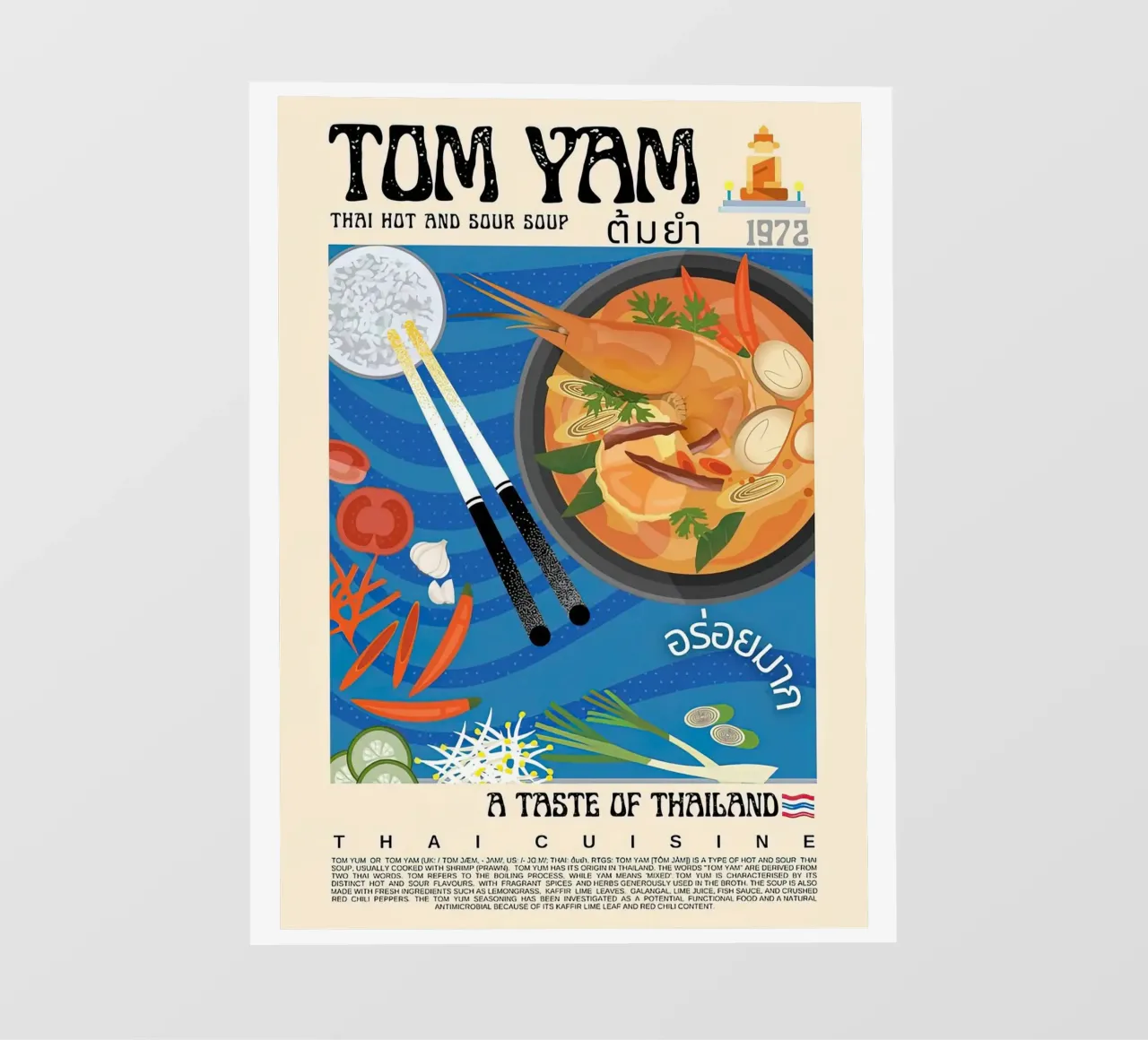 Tom Yam pellicola backlit da Food Market