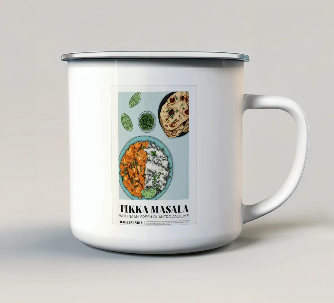 Tikka Masala tazza in smalto da Food Market