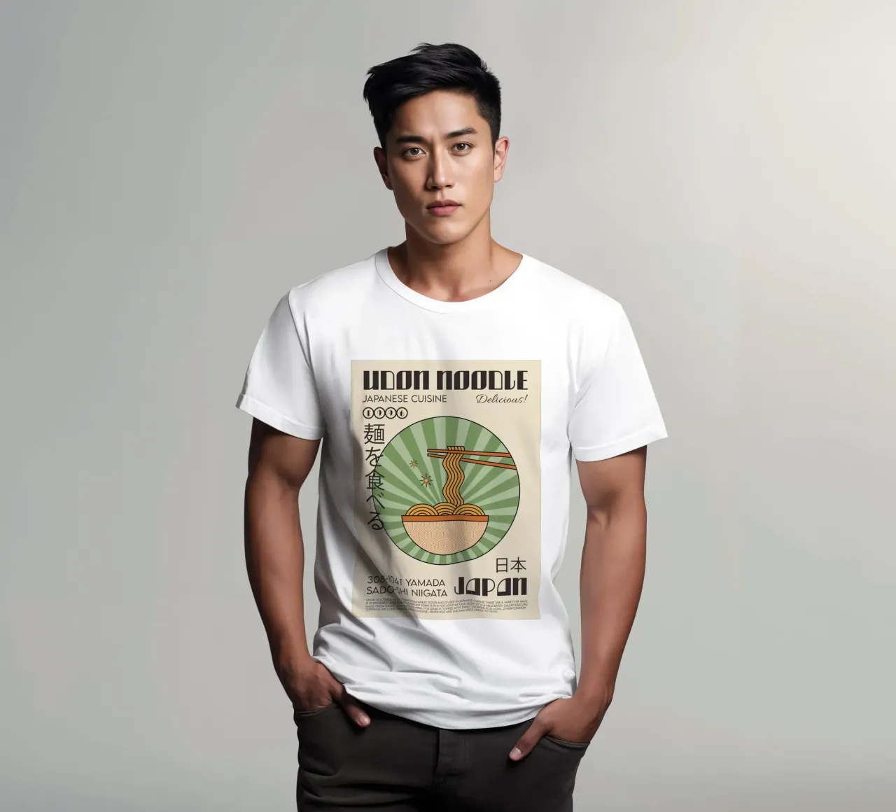 Lo spaghetto Udon t-shirt da Food Market