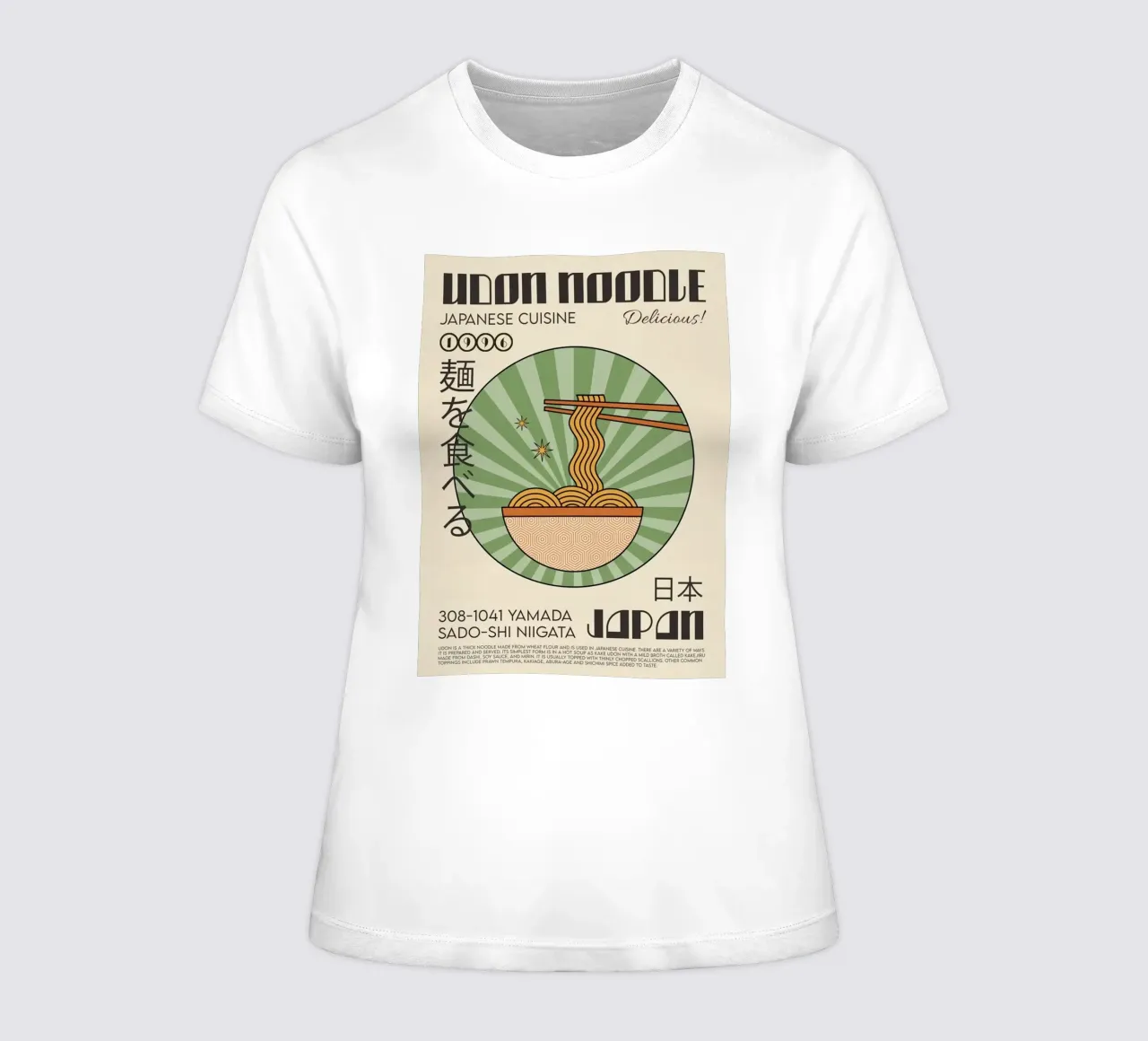 Lo spaghetto Udon t-shirt da donna da Food Market