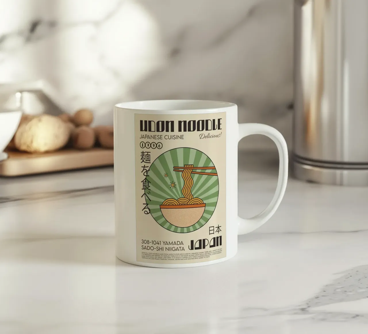 Lo spaghetto Udon tazza in ceramica da Food Market