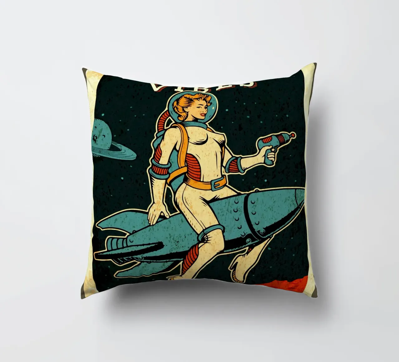 Vibrazioni cosmiche femminili cuscino da Drew Studio