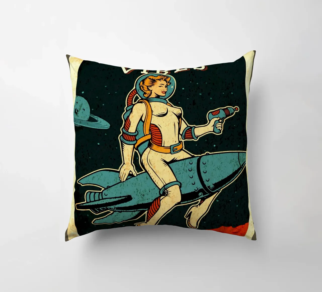 Vibrazioni cosmiche femminili cuscino da Drew Studio