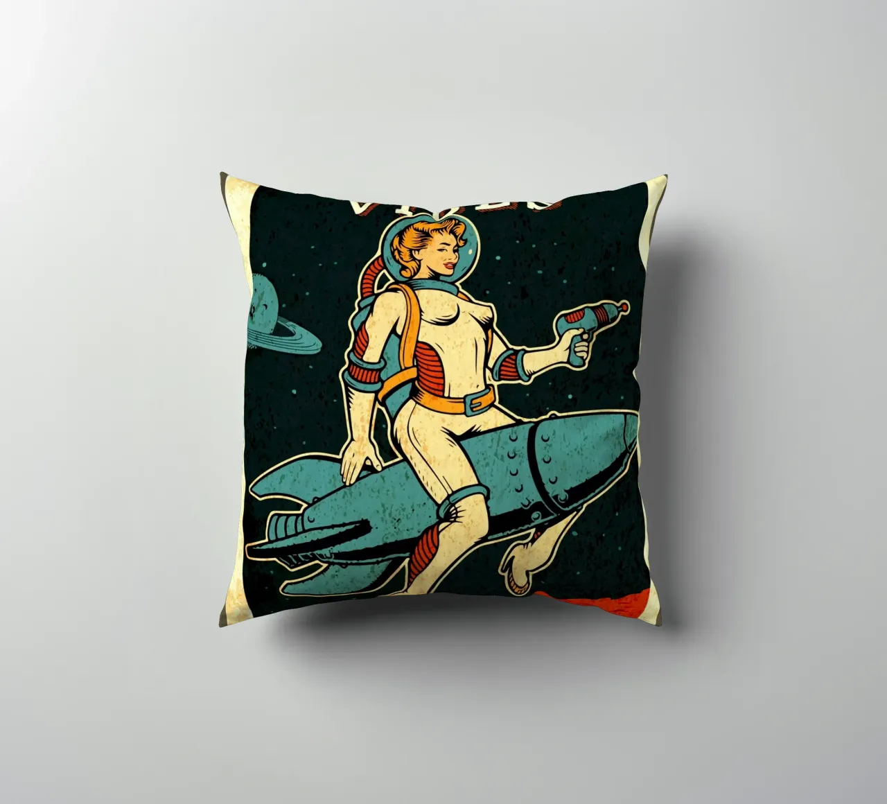 Vibrazioni cosmiche femminili cuscino da Drew Studio