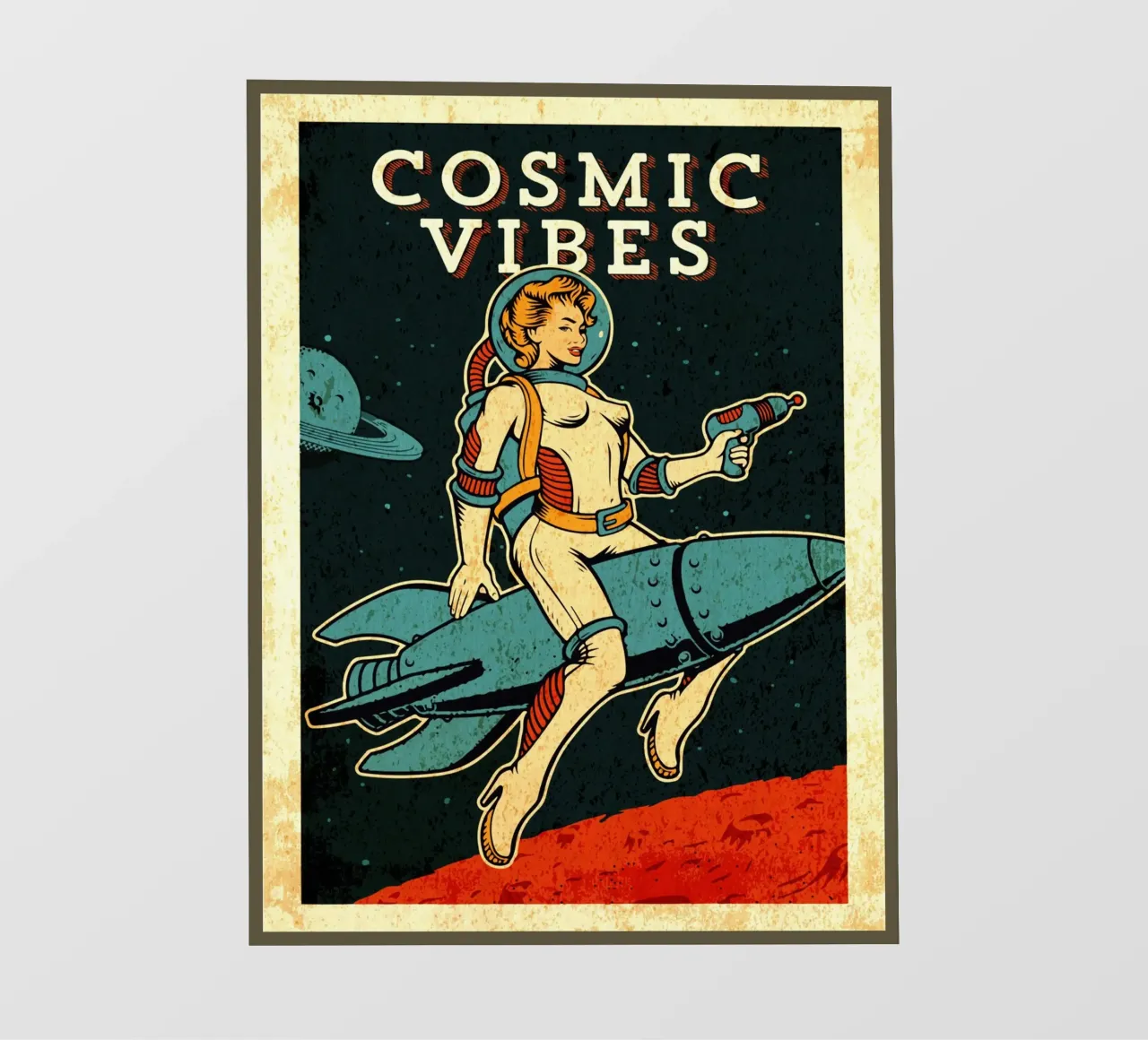 Vibrazioni cosmiche femminili telo in pvc da Drew Studio