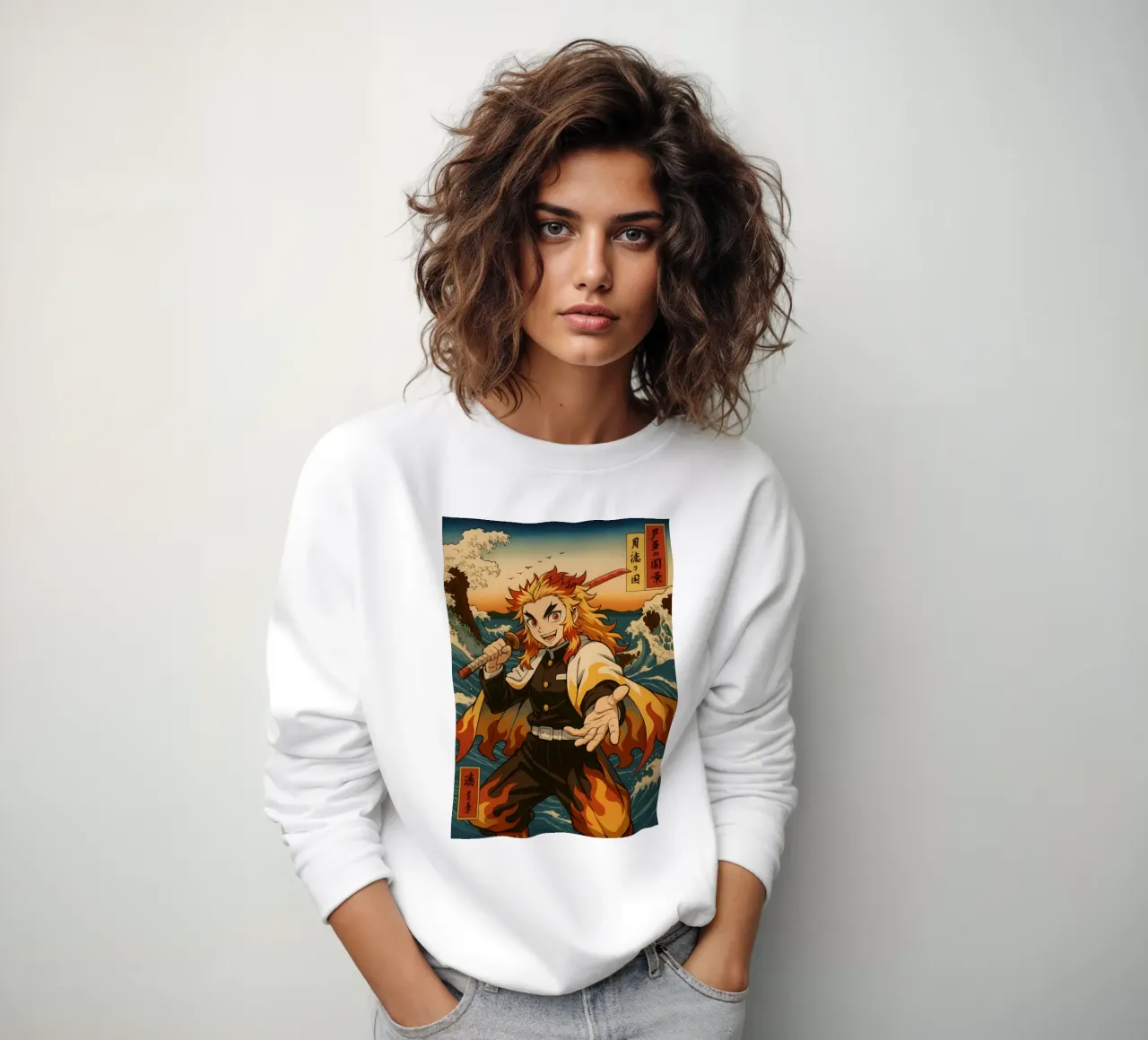 Vintage Rengoku Kyōjurō Japan Art sweatshirt by KakiHanryJP