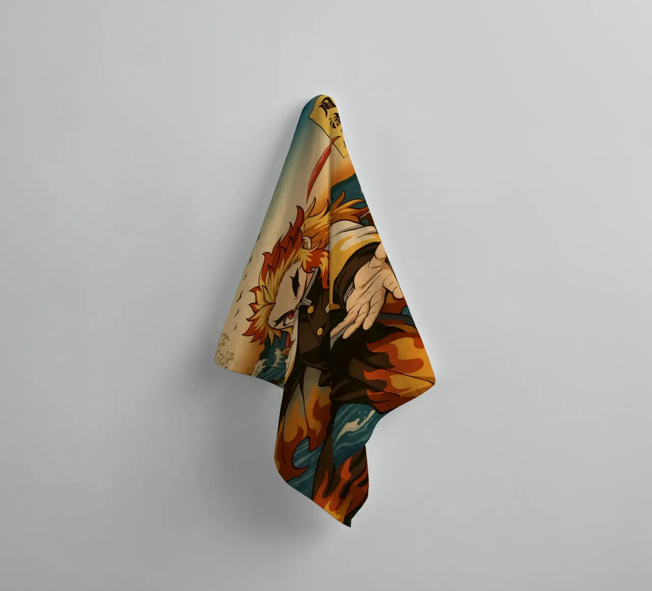Vintage Rengoku Kyōjurō Japan Art towel by KakiHanryJP