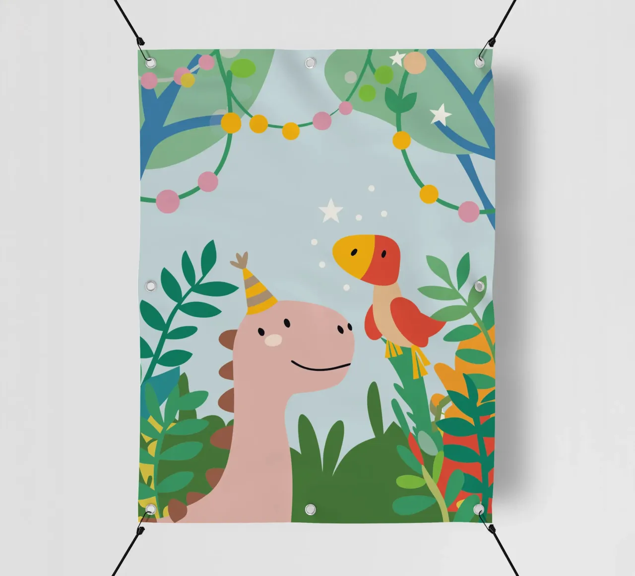 Dinosauri e uccelli telo in pvc da CUTE ANIMALS