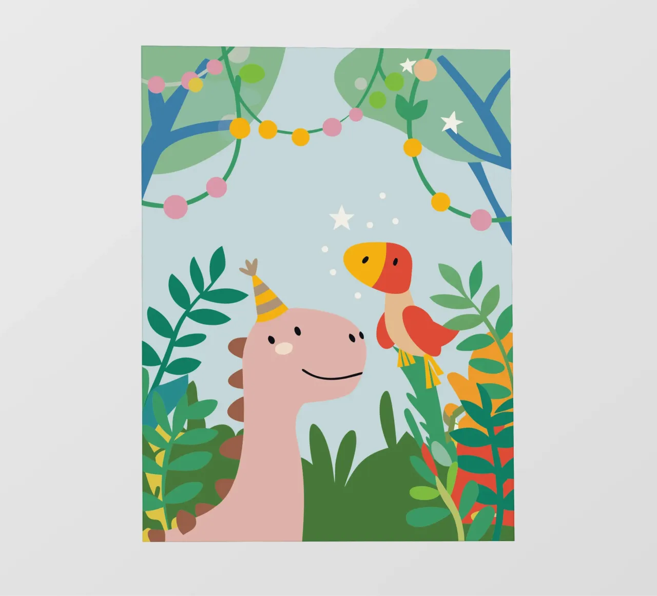 Dinosauri e uccelli telo in pvc da CUTE ANIMALS