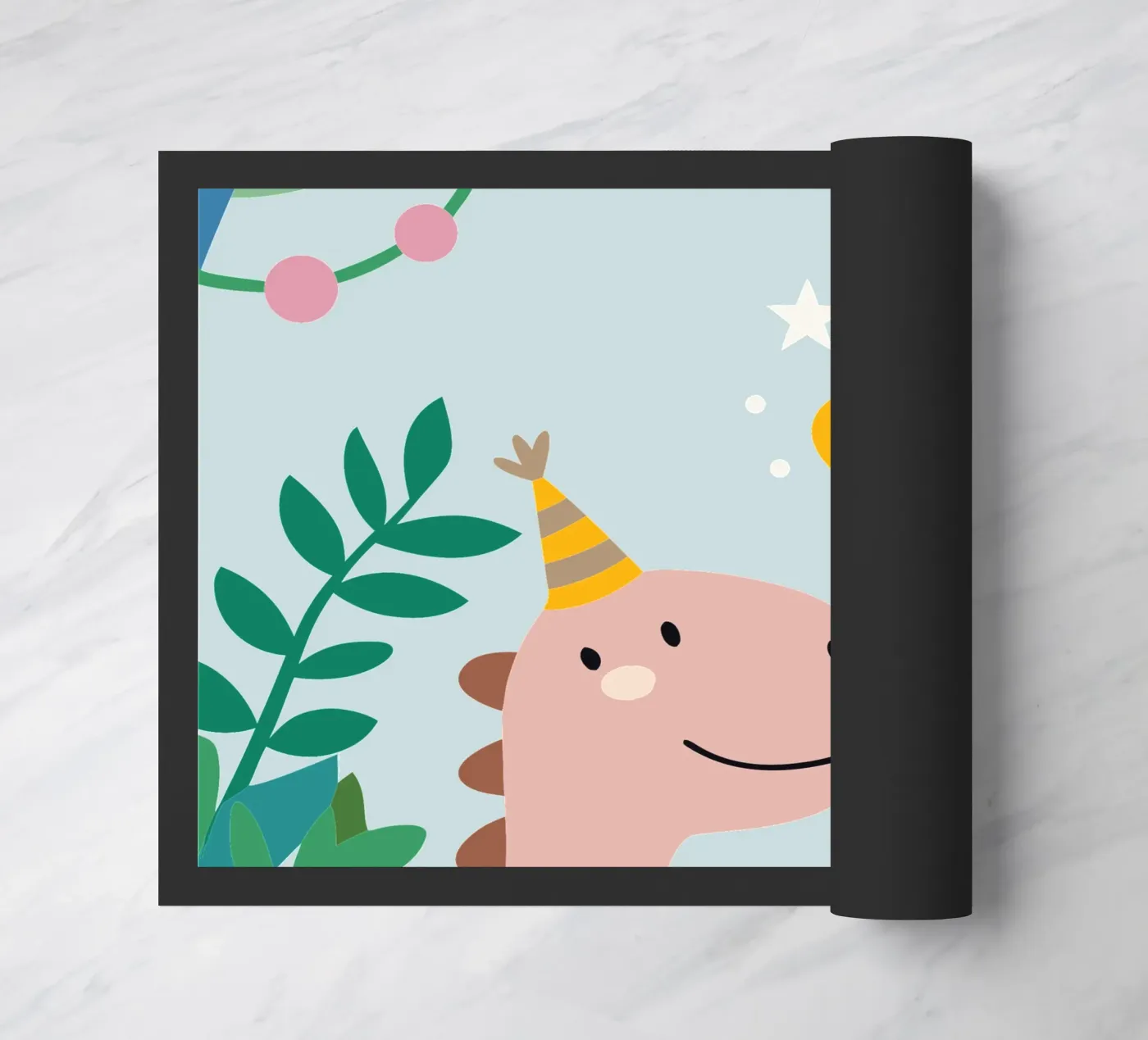 Dinosaurier und Vögel Fußmatte von CUTE ANIMALS