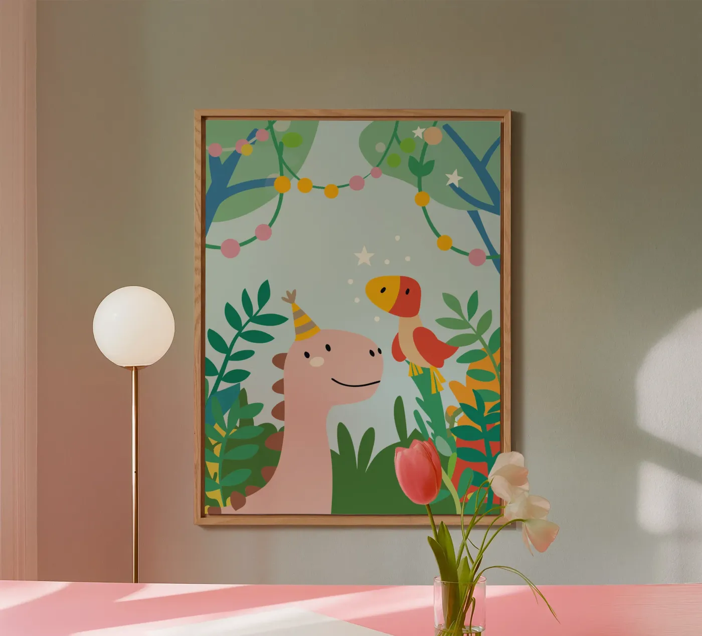 Dinosauri e uccelli pannello forex da CUTE ANIMALS