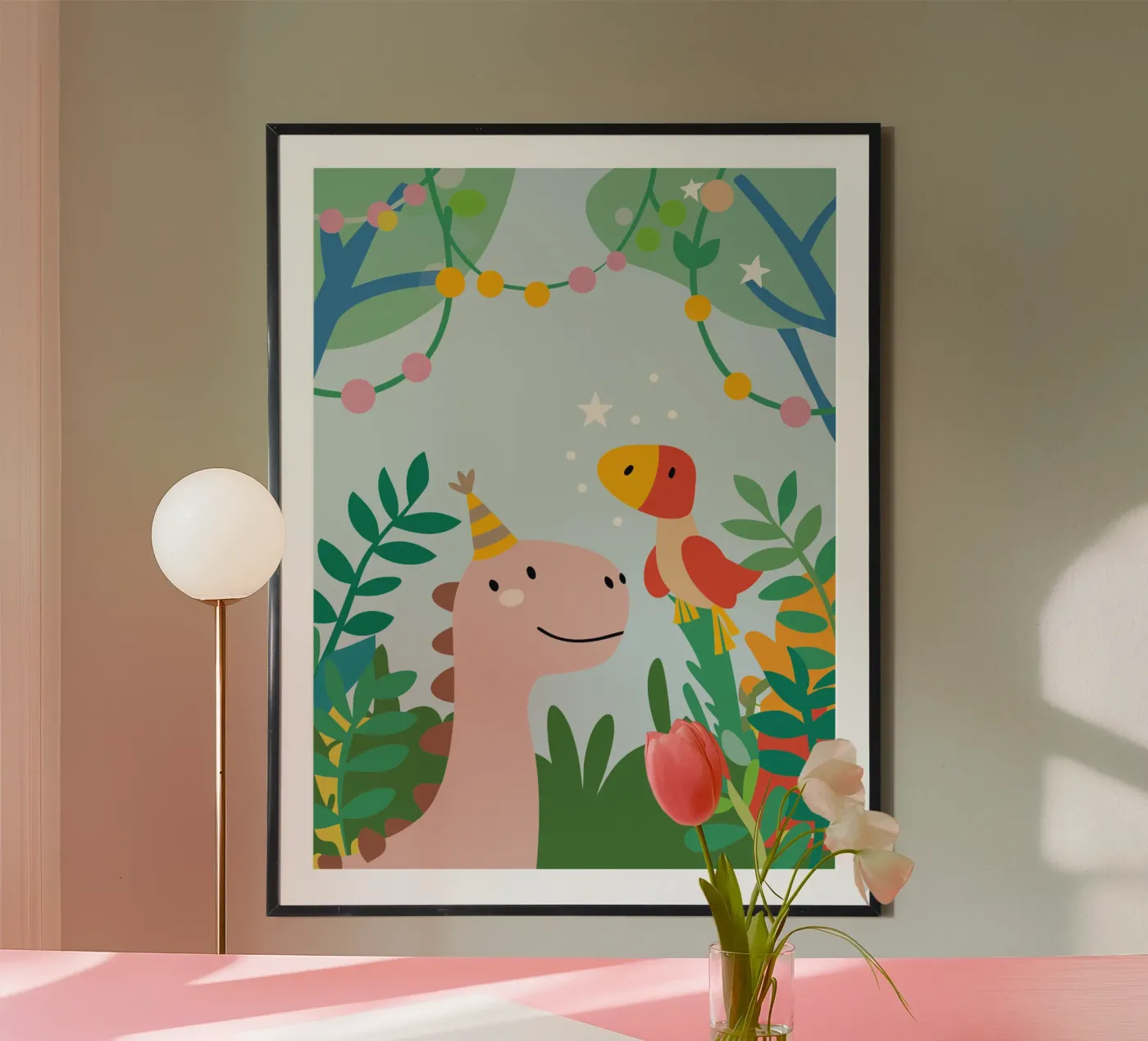 Dinosauri e uccelli poster da CUTE ANIMALS